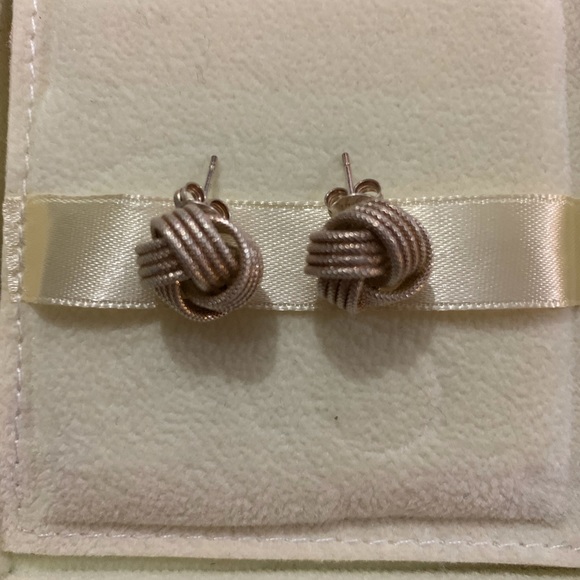 Sterling Silver Knot Earrings